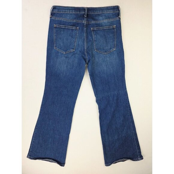 Gap 1969 Size 12 Regular Womens 31X32 Authentic Flare Blue Denim 5 Pocket Jeans - Picture 1 of 12